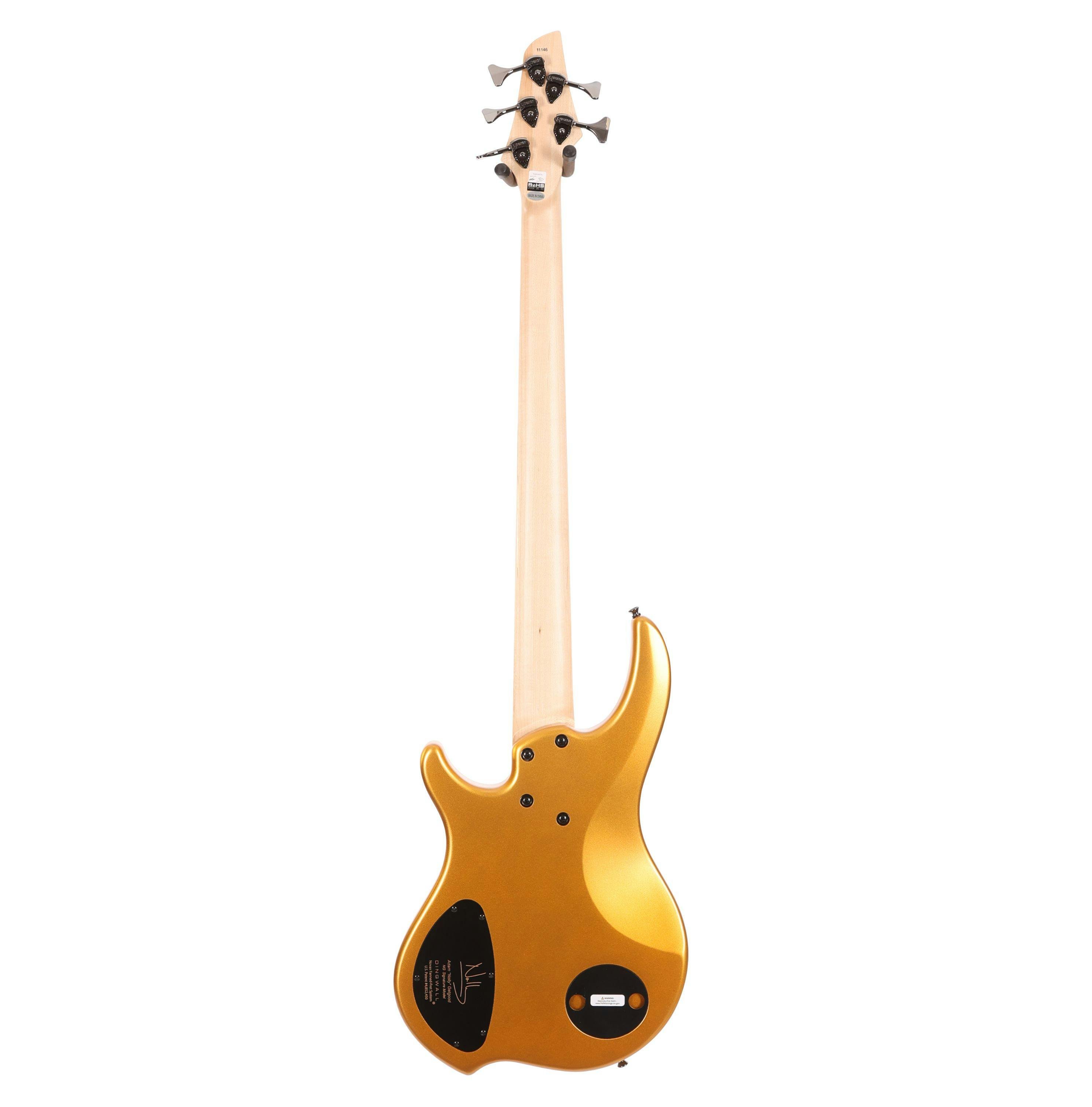 Dingwall NG-3 5-String Electric Bass Guitar in Matte Metallic Gold